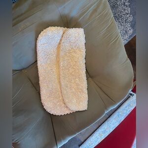 La Regale Cream Satin Evening Clutch